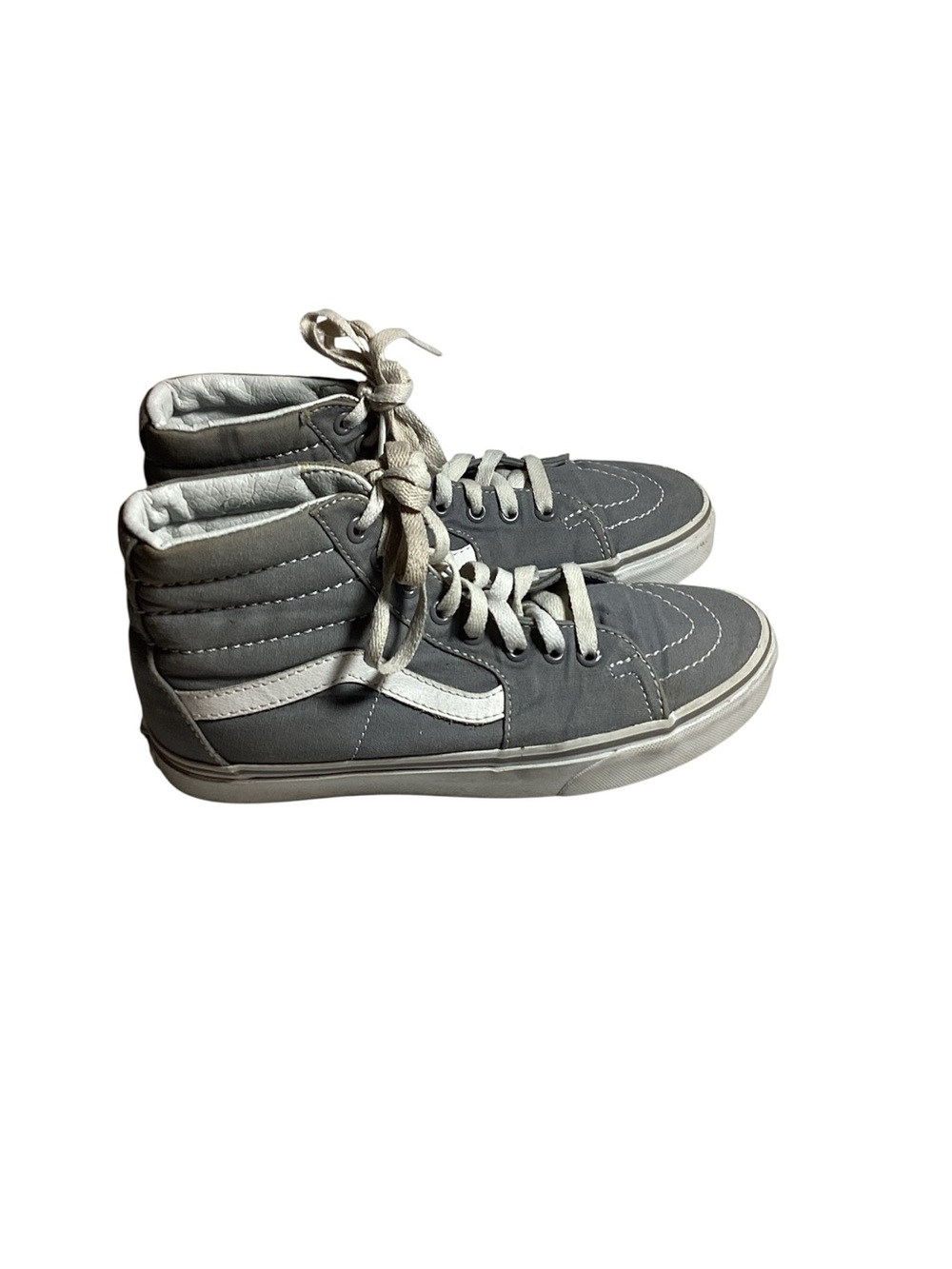 Vans High Top Sneakers in Gray and White